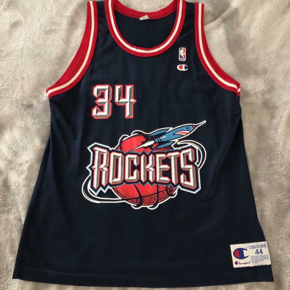 VTG Champion 90s HOU Rockets #34 Hakeem Olajuwon